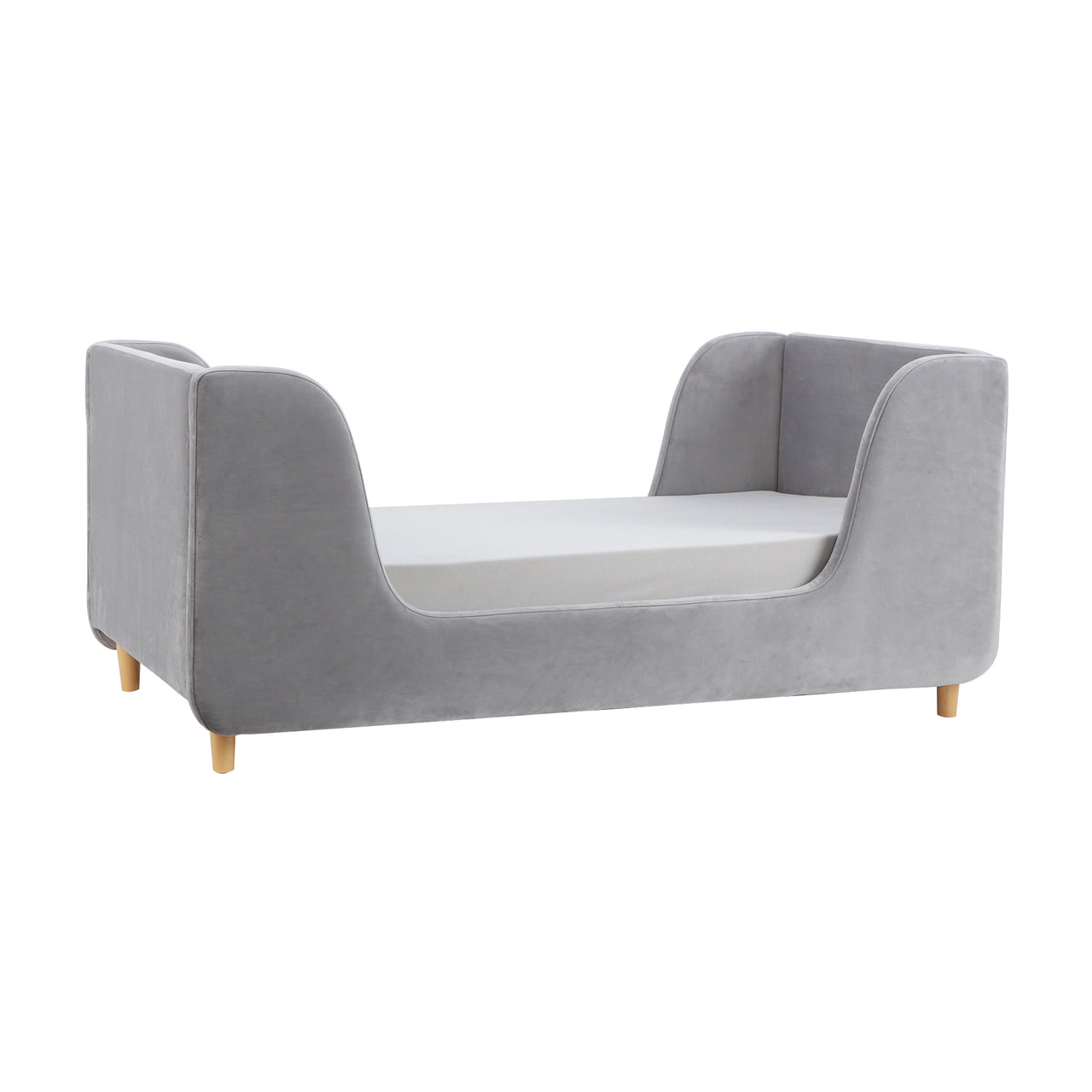 Obaby Lumi Toddler Bed Velvet Grey