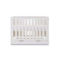 Thumbnail for Obaby Nika Mini Cot Bed & Underdrawer White Wash