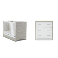 Thumbnail for Obaby Nika Mini 2 Piece Room Set & Underdrawer Grey Wash & White