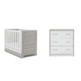 Obaby Nika Mini 2 Piece Room Set & Underdrawer Grey Wash & White