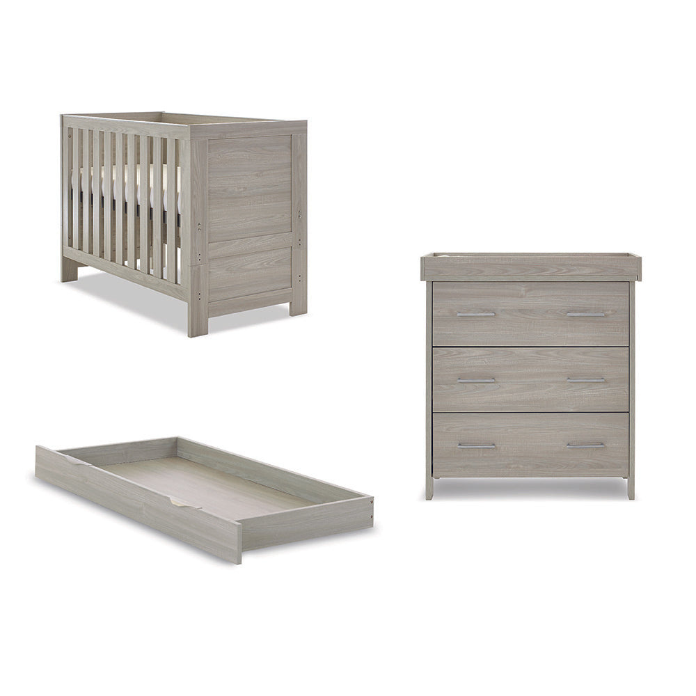 Obaby Nika Mini 2 Piece Room Set & Underdrawer Grey Wash