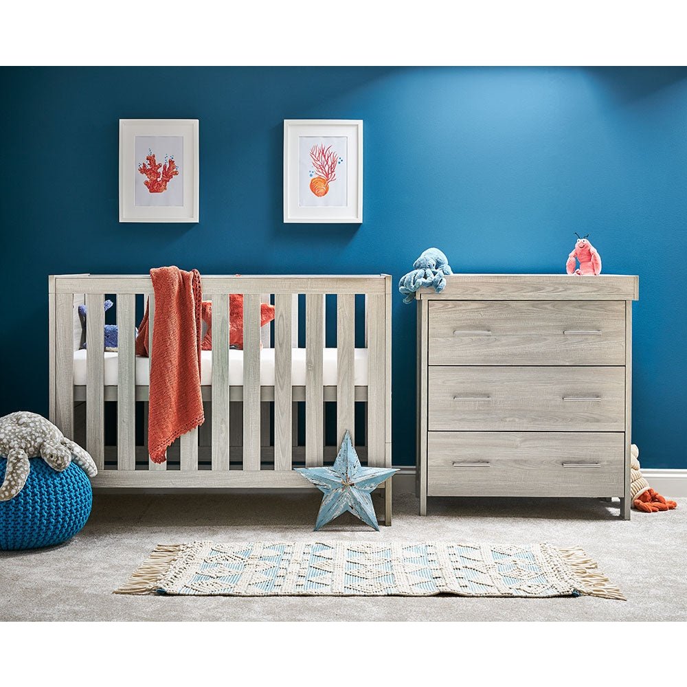 Obaby Nika Mini 2 Piece Room Set Grey Wash