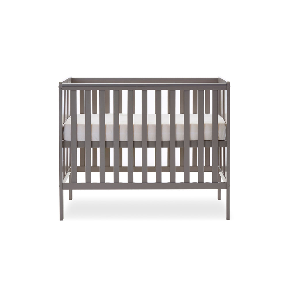 Obaby Bantam Space Saver Cot Taupe Grey Parent Studio