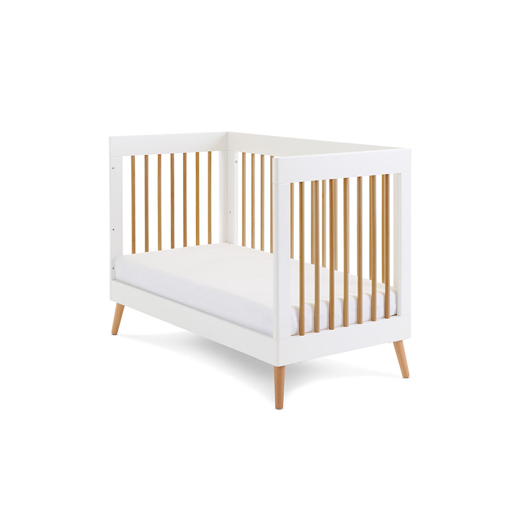 Obaby Maya Mini Scandi 2 Piece Room Set White with Natural White