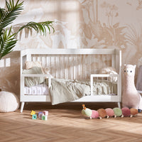 Thumbnail for Obaby Maya Scandi Cot Bed, White with Acrylic