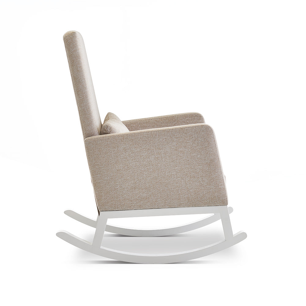 Obaby High Back Rocking Chair Oatmeal