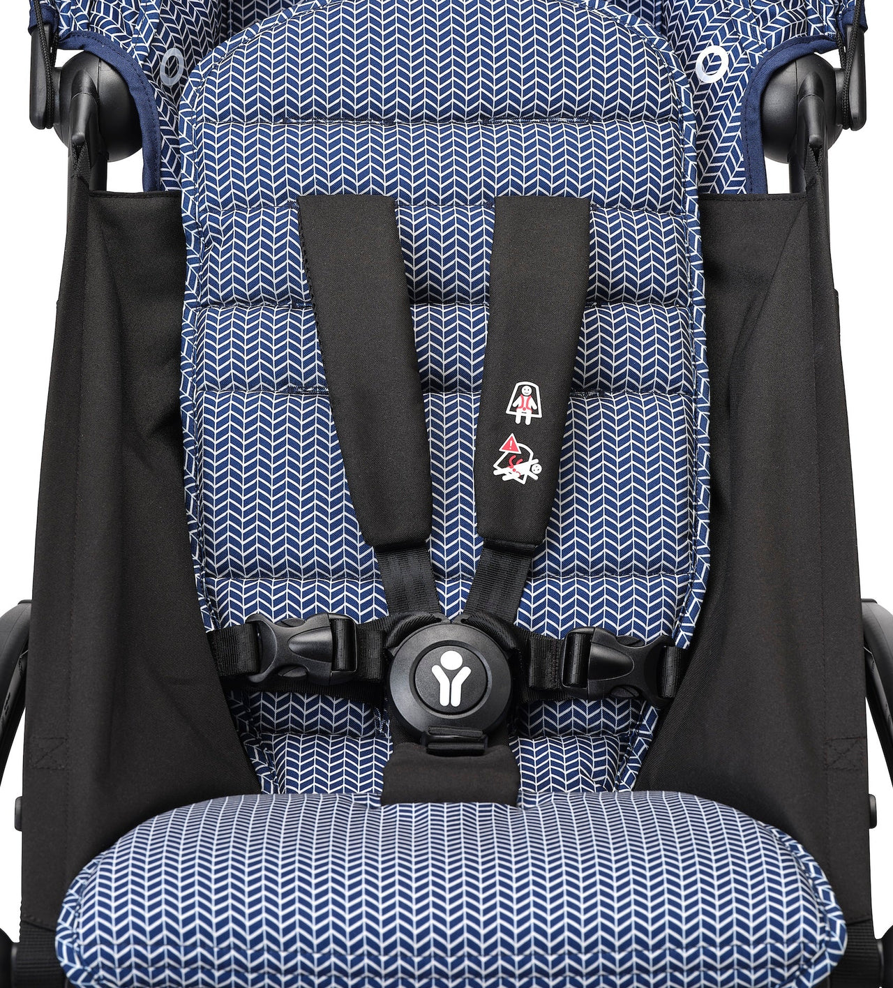 Stokke® YOYO³ stroller with newborn to toddler White/Air France Blue