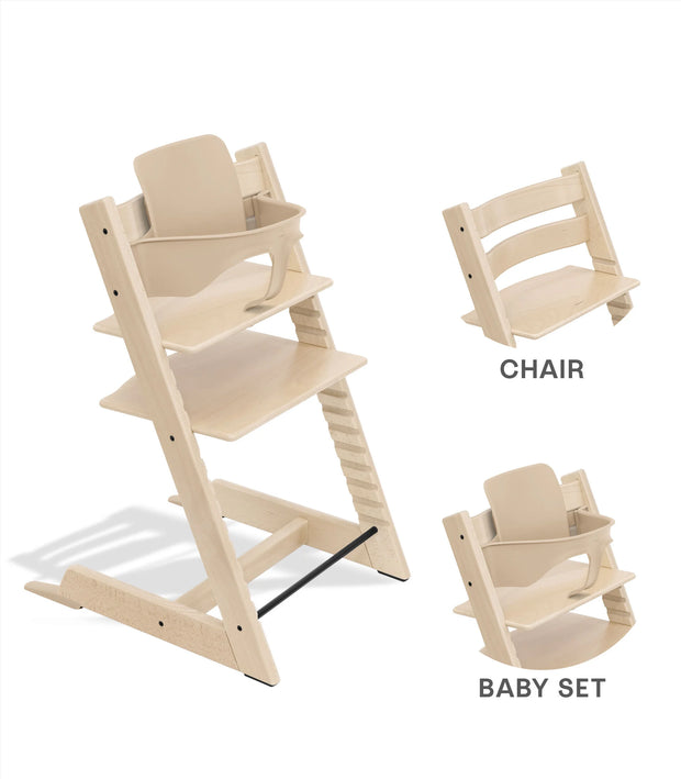 Tripp Trapp® High Chair Bundle Beech Wood