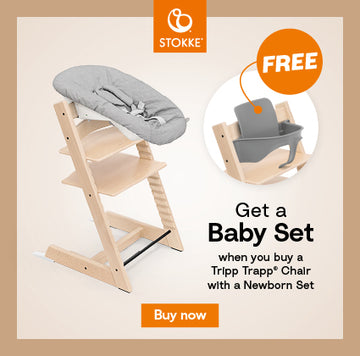 Tripp Trapp STOKKE mit Newbornset hot & Babyset