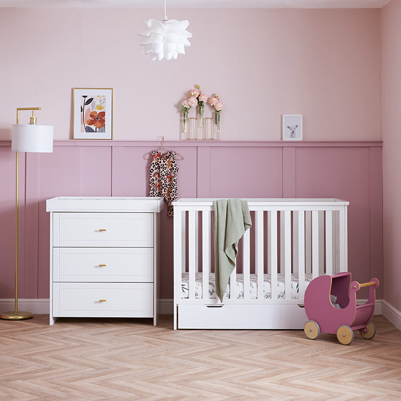 Obaby Evie Mini 2 Piece Room Set White