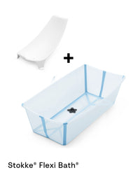 Thumbnail for Stokke® Flexi Bath X-Large Bundle Ocean Blue with Newborn Support