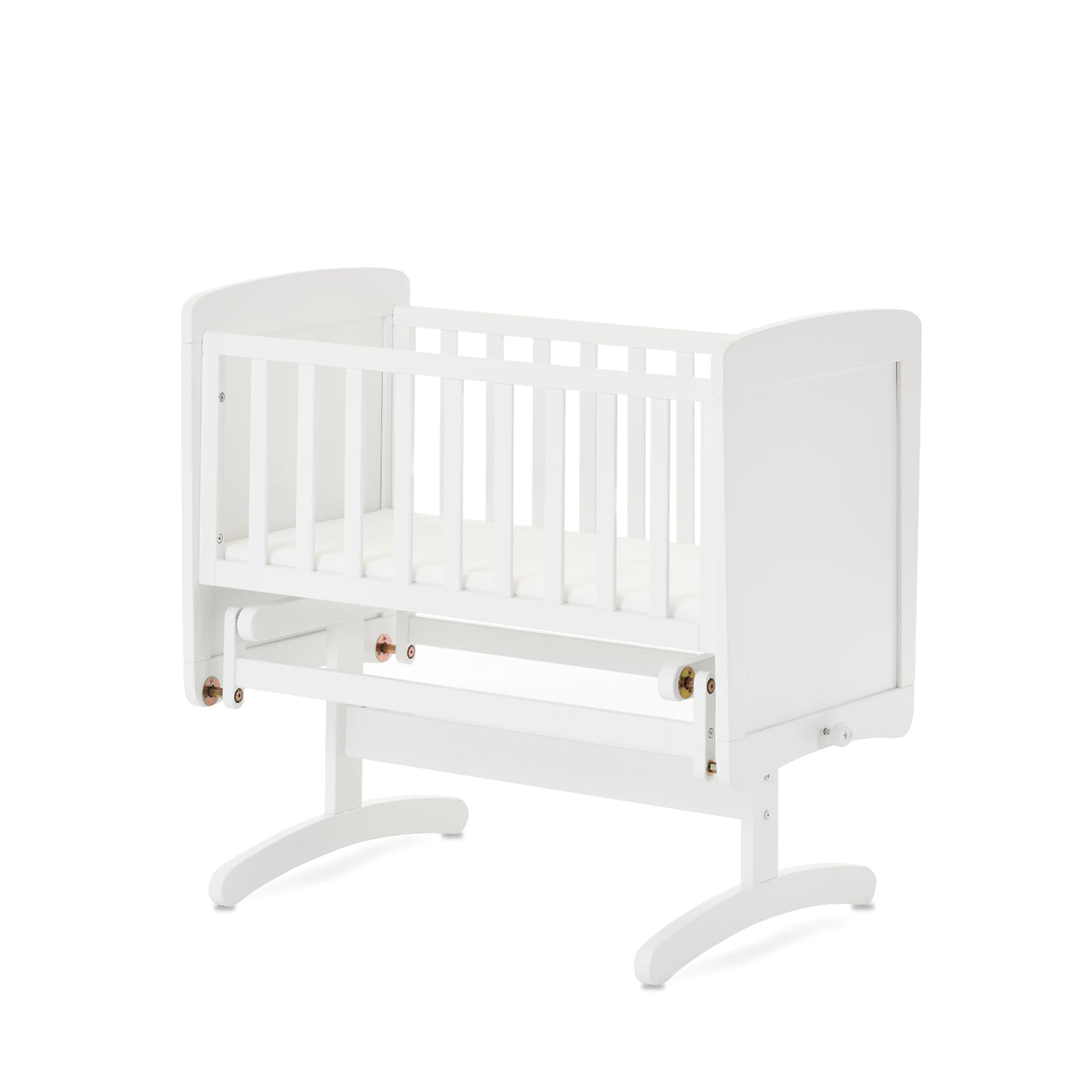 Obaby Gliding Crib + Mattress - White