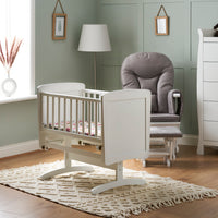 Thumbnail for Obaby Gliding Crib + Mattress - White