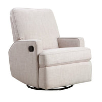 Thumbnail for Obaby Madison Swivel Glider Recliner Chair Oatmeal