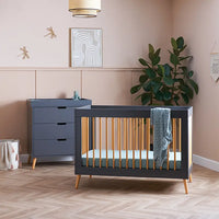 Thumbnail for Obaby Maya Mini Scandi 2 Piece Room Set, Slate with Natural