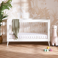 Thumbnail for Obaby Maya Scandi Cot Bed, White with Acrylic