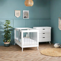 Thumbnail for Obaby Maya Scandi 2 Piece Room Set, White with Acrylic