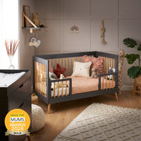 Thumbnail for Obaby Maya Scandi 2 Piece Room Set Slate with Natural Slate