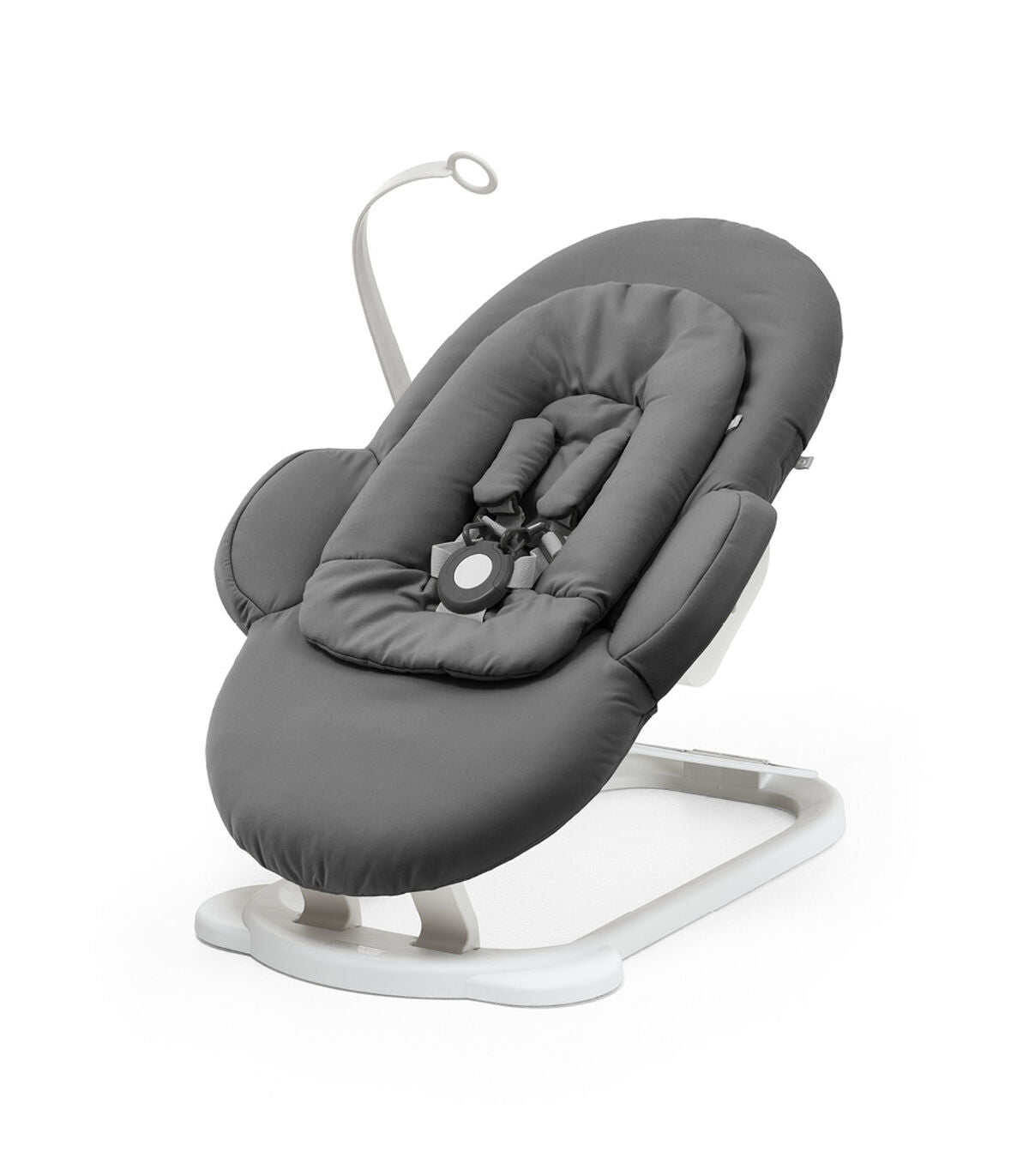 Stokke® Steps® Bouncer Herringbone Grey / White Chassis