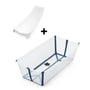 Stokke® Flexi Bath X-Large Bundle Transparent Blue with Newborn Support