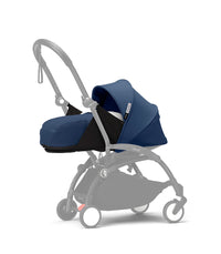 Thumbnail for Stokke® YOYO³ stroller with newborn to toddler White/Air France Blue