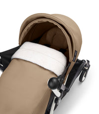 Thumbnail for Stokke® YOYO³ stroller with newborn to toddler White/Toffee