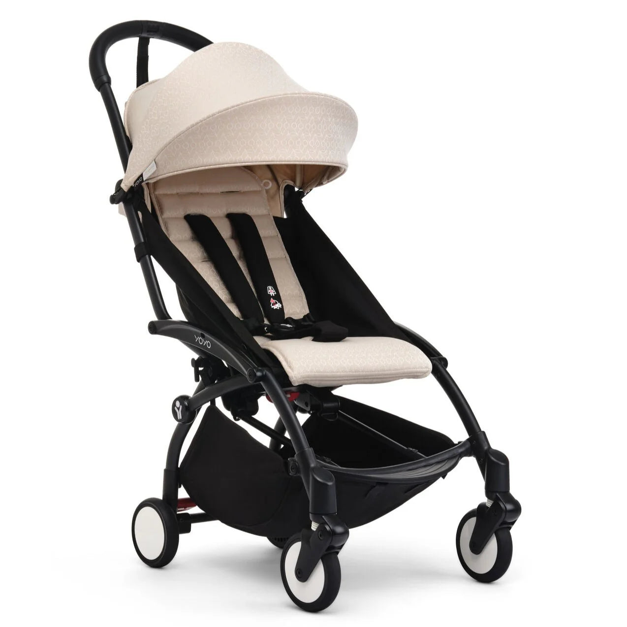 Stokke® YOYO³ stroller with newborn to toddler Black/Bonpoint