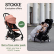 Stokke® YOYO³ stroller from 6 months Black/Black