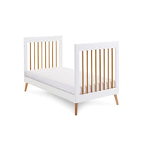 Thumbnail for Obaby Maya Scandi Cot Bed White with Natural