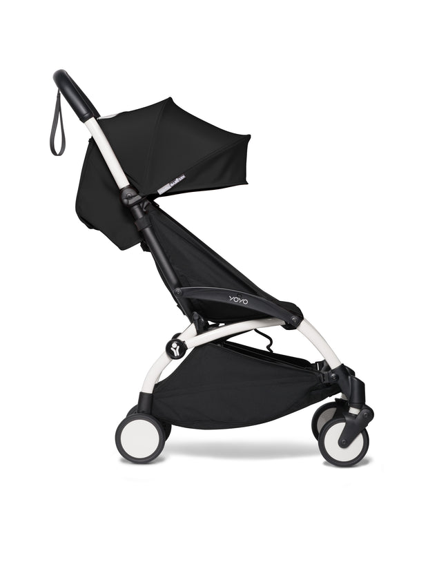 BABYZEN YOYO² 6+ Stroller (White Frame)- Black